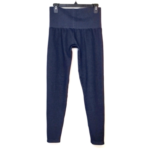 Assets by SPANX Red Hot Label High Waisted Blue Navy Leggings Ankle Size L - Picture 2 of 13